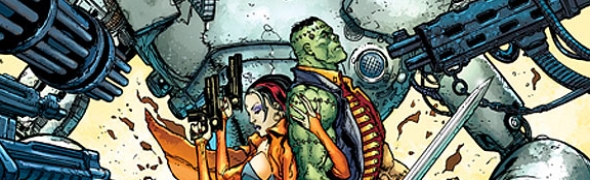 Les couvertures de Frankenstein chez DC Comics